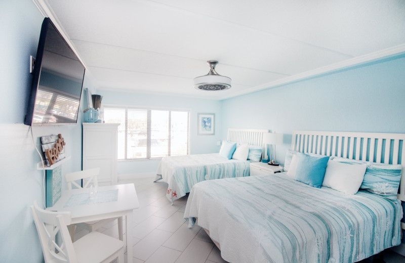 Guest room at Beacher's Lodge Oceanfront Suites.