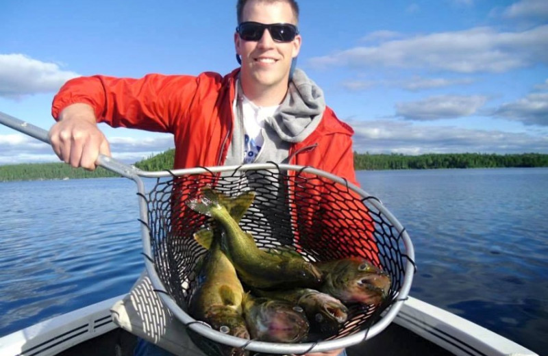 Fishing at Cliff Lake Resorts.
