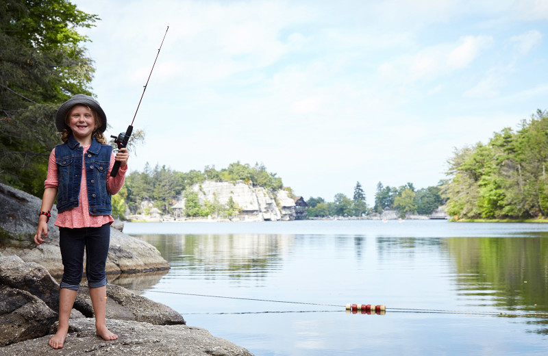 Fishing at Mohonk Mountain House.