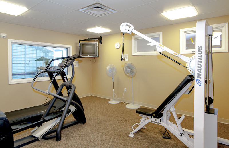 Fitness room at Rivergreen Resort.