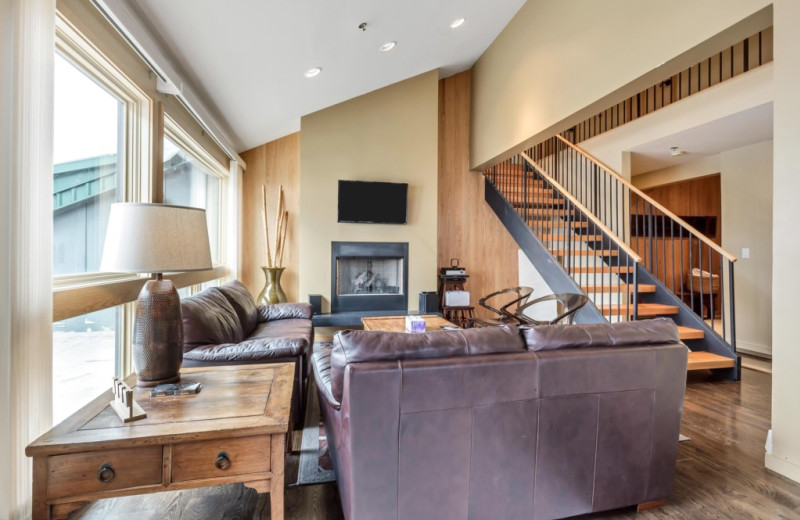 Rental living room at Canyon Services Vacation Rentals.