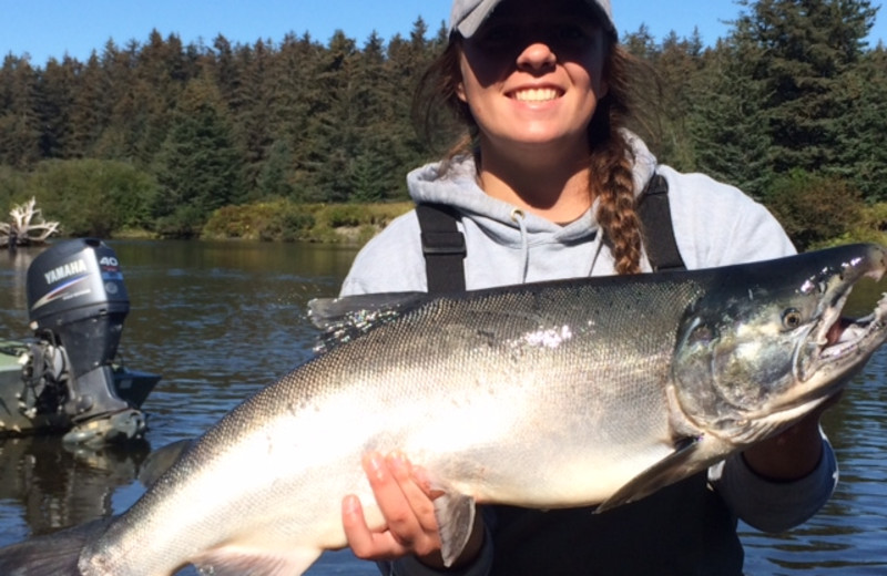 Fishing at Glacier Bear Lodge.