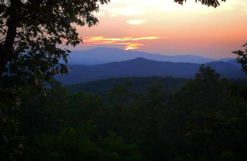 View from cabin at Mountain Getaway Cabin Rentals.