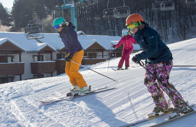 Skiing at Holiday Valley Resort.