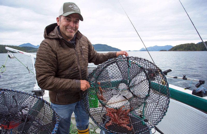 Fishing at Nootka Wilderness Lodge.