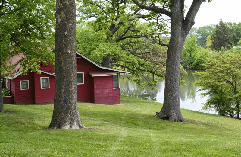 Cabin exterior at Basswood Country Resort.