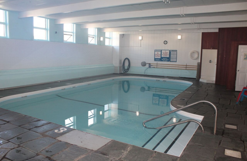 Indoor pool at Trade Winds Motor Inn.