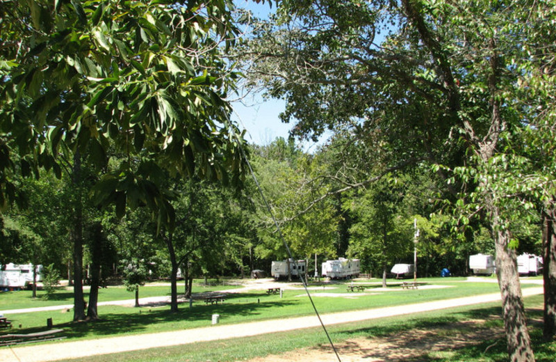 RV camping at Mansard Island Resort & Marina.