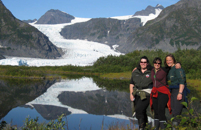 Group at Kenai Fjords Glacier Lodge.