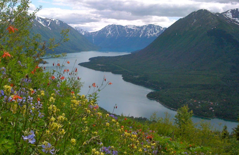 Mountains at Alaska Heavenly Lodge.