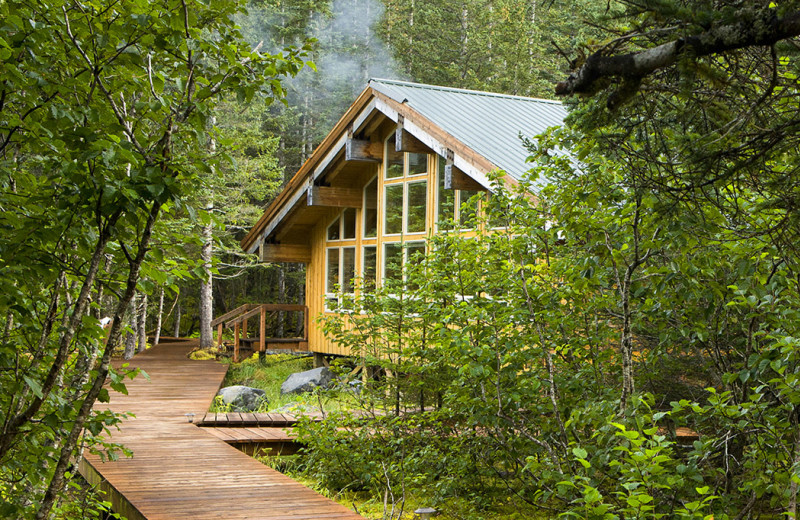 Exterior view of Kenai Fjords Glacier Lodge.