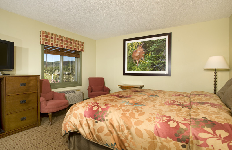 Guest room at The Village Hotel.