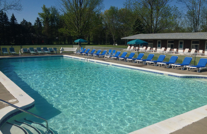 Outdoor pool at Lukan's Farm Resort.