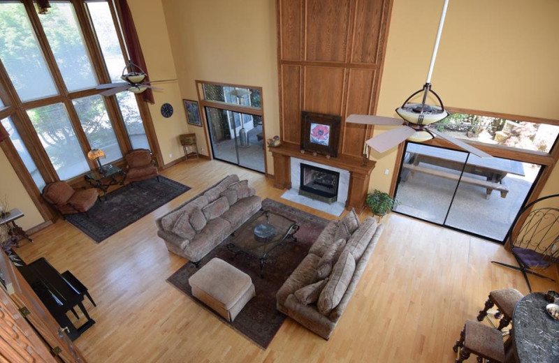 Rental living room at Woodfield Properties.