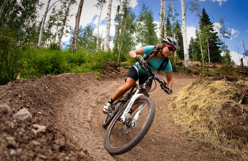 Biking at Inn at Aspen.