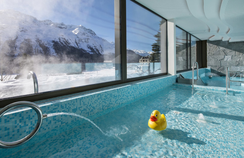 Indoor pool at Kulm Hotel.