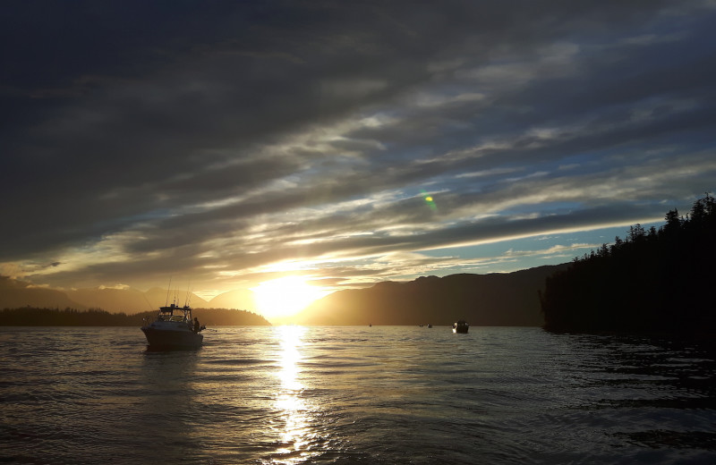 Sunset at Reel Obsession Sport Fishing.
