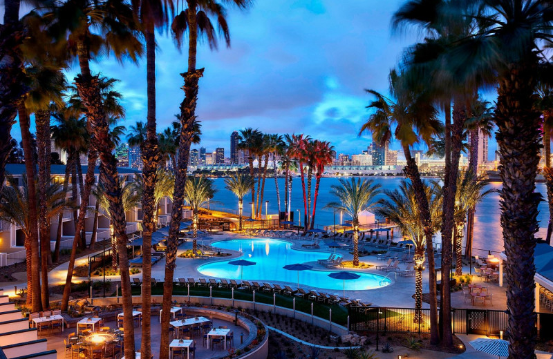 Outdoor pool at Marriott-Coronado Island.