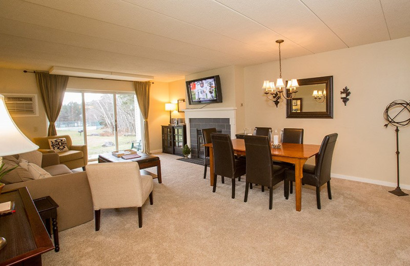 Rental living room at Stowe Vacation Rentals & Property.