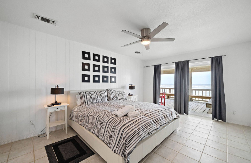 Rental bedroom at Gary Greene Vacation Rentals.