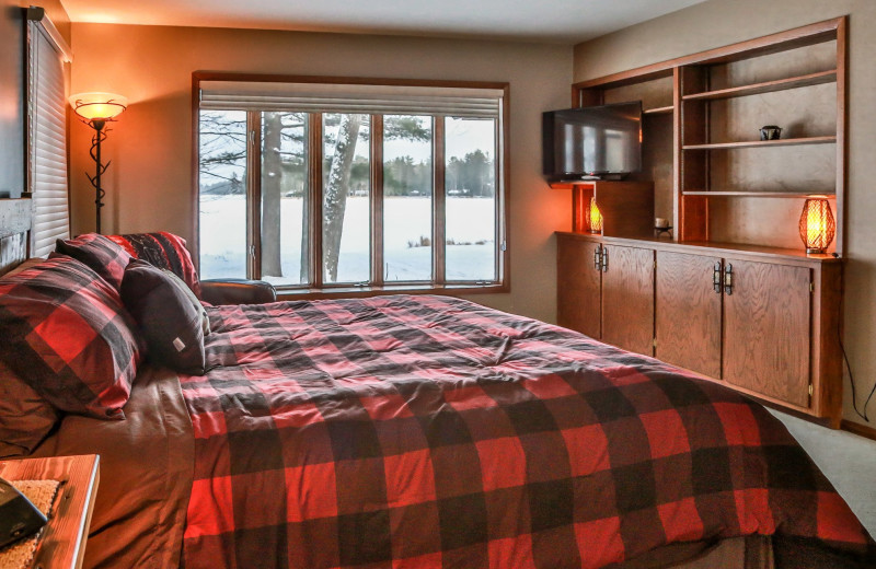 Rental bedroom at Hiller Vacation Homes.