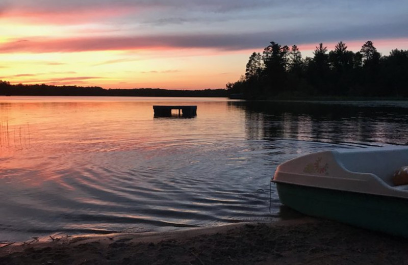 Lake view at Crooked Pines Campground.