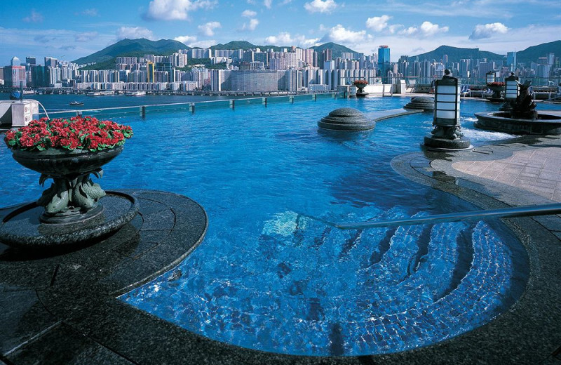 Outdoor pool at Harbour Plaza Hong Kong.