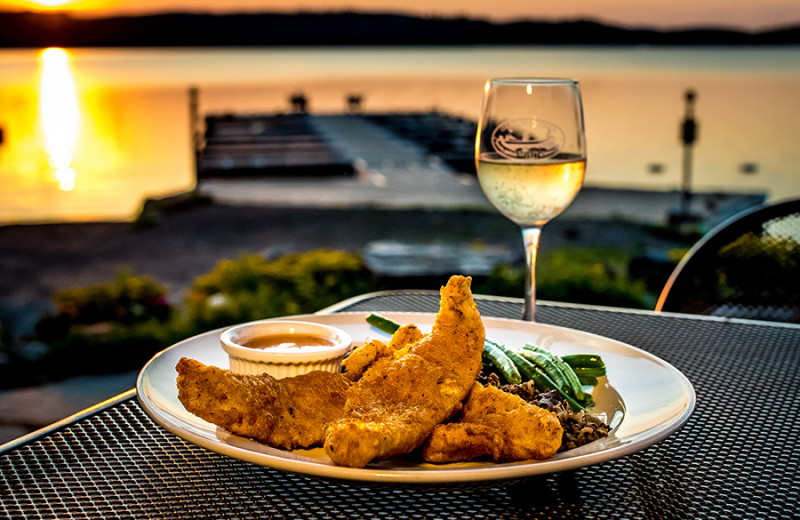 Dining at Gunflint Lodge.