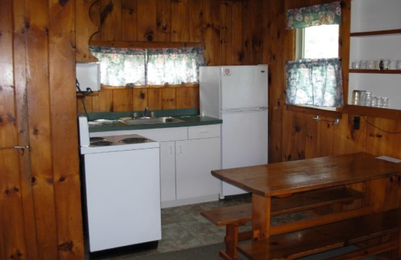 Cottage kitchen at Diamond Cove Cottages.