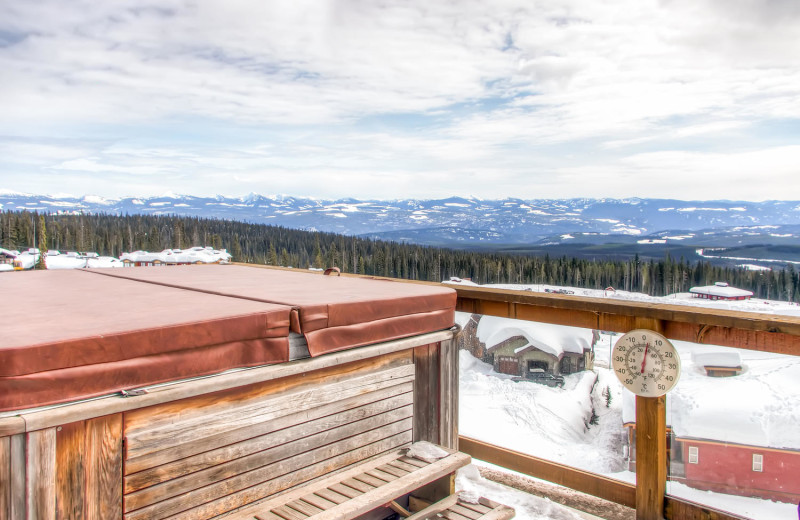 Views from your hot tub at RentChalets