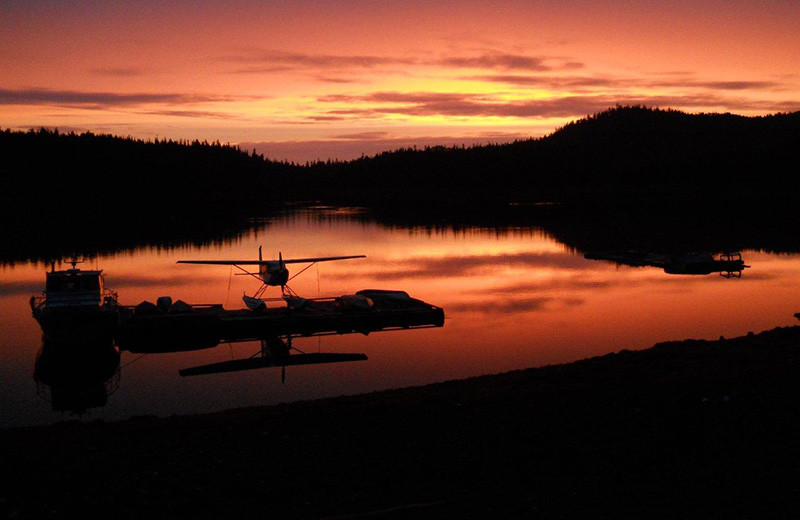 Sunset at portsman's Cove Lodge.