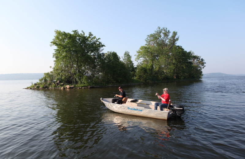 Boating at Southview Cottages Resort.