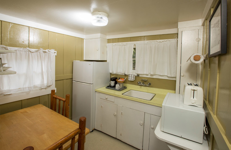 Cottage kitchen at Carmel River Inn.