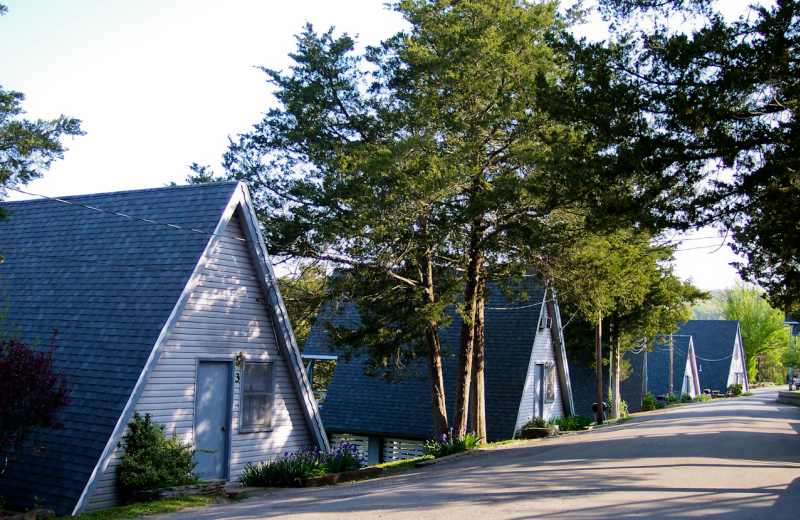 Cabin exterior at Alpine Lodge Resort.