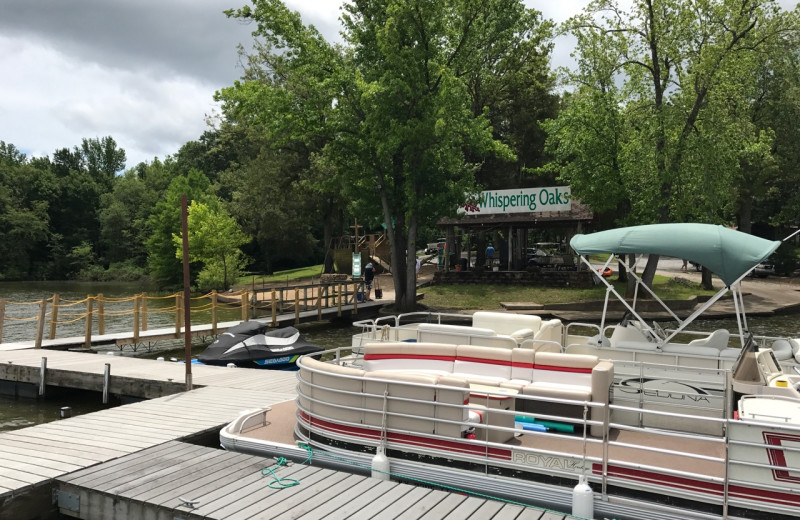 Exterior view of Whispering Oaks Resort.