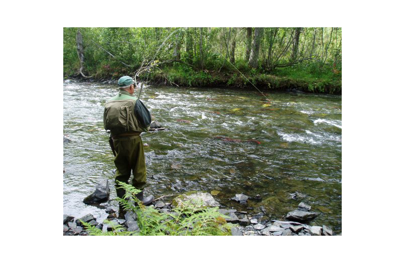 Fishing at Naknek River Camp.