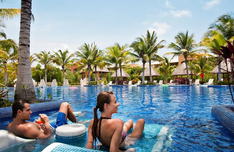 Laying By the Pool at Barceló Maya Palace