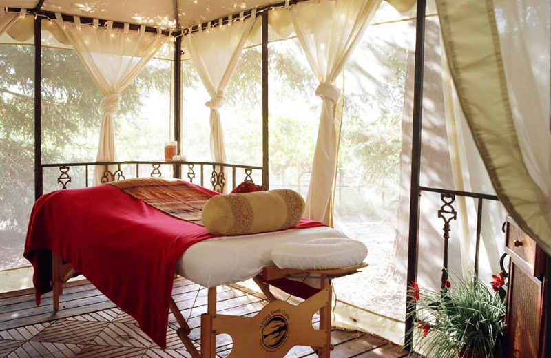 Spa massage table at Harvest Inn by Charlie Palmer.