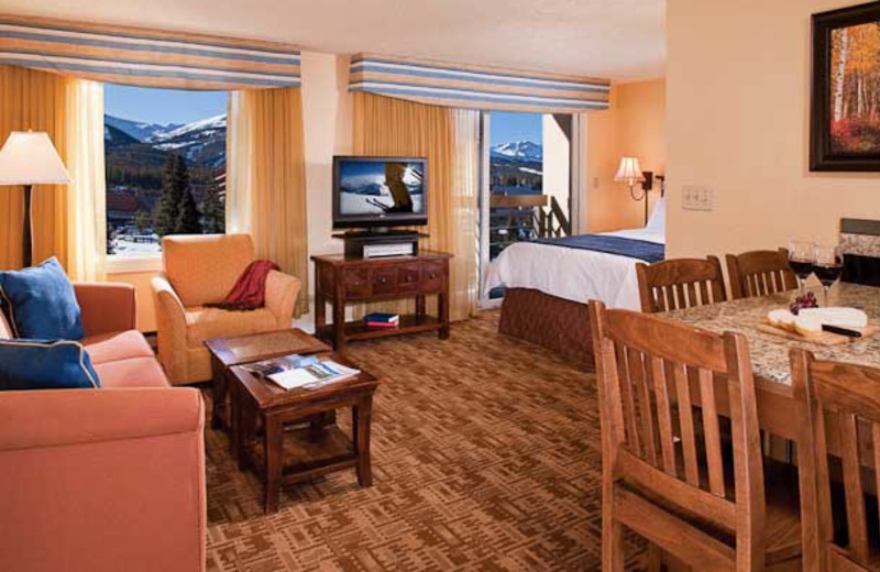 Guest suite at Marriot's Mountain Valley Lodge at Breckenridge.