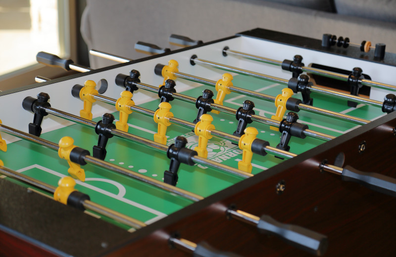 Guest Foosball table at Antlers Resort.