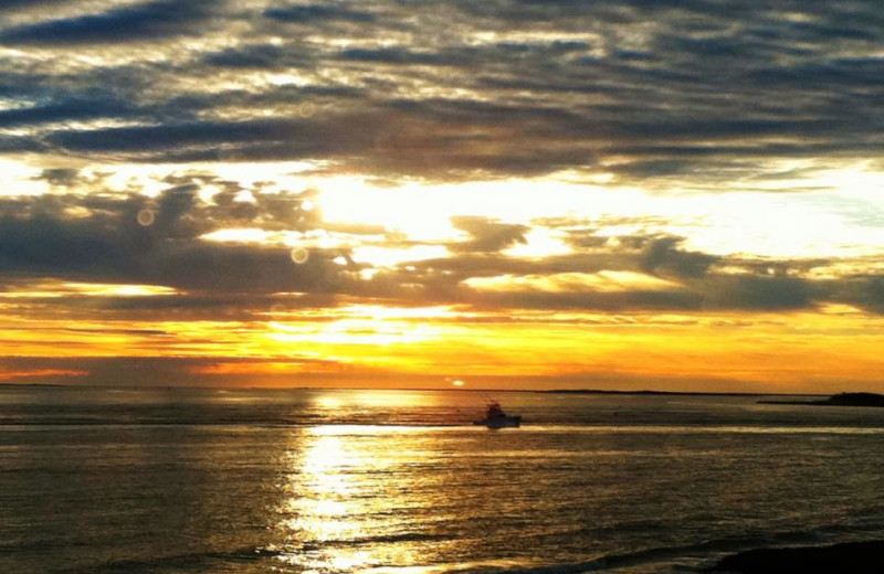 Sunset Over Ocean at Hatteras Realty 