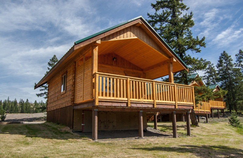 Cabin exterior at The Wilderness Way Adventure Resort.