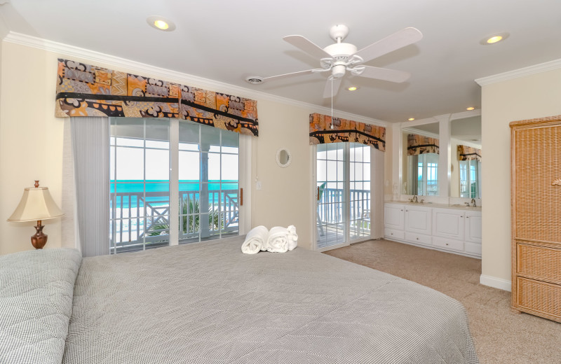 Rental bedroom at Sea Star Realty.