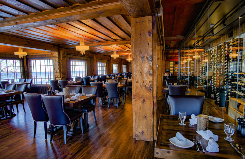 Dining room at Lutsen Resort on Lake Superior.