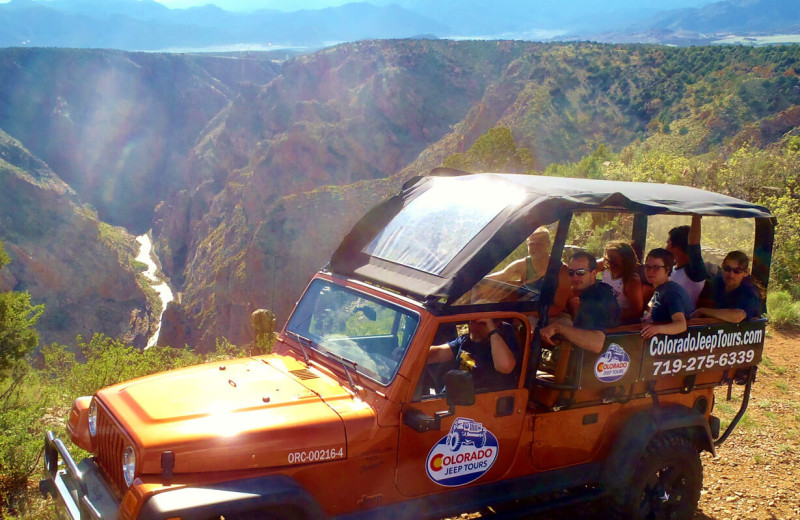 Jeep tours at Royal Gorge Cabins. 