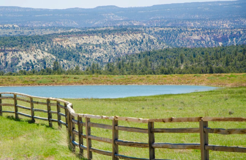 Beautiful ranch view at Zion Mountain Ranch.