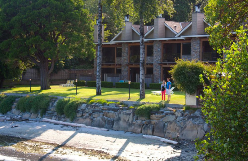 Exterior view of Galiano Oceanfront Inn and Spa.