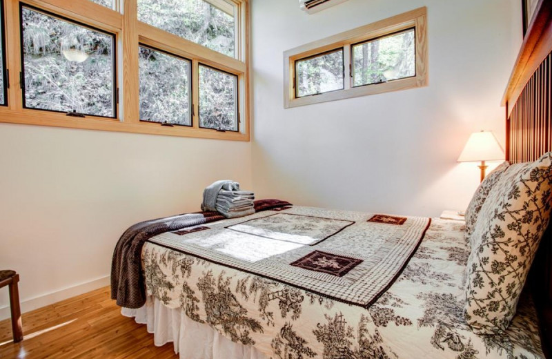 Rental bedroom at Yonder Luxury Vacation Rentals.