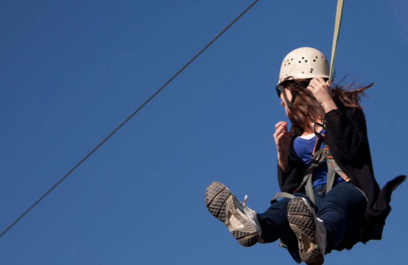 Zip line at Zion Ponderosa Ranch.