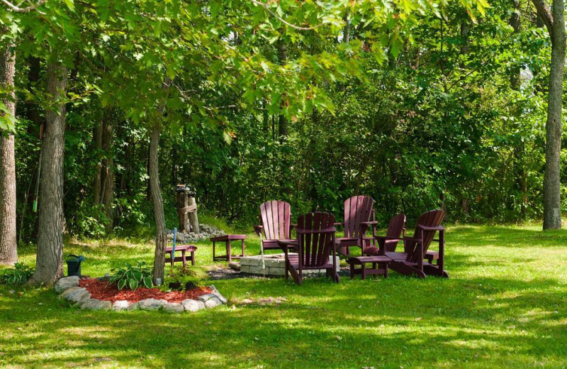 Patio at Great Blue Resorts- Woodland Estate Resort.